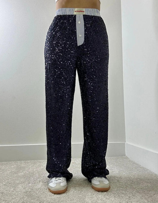 Ex-Boyfriend Sequin Blue Pants