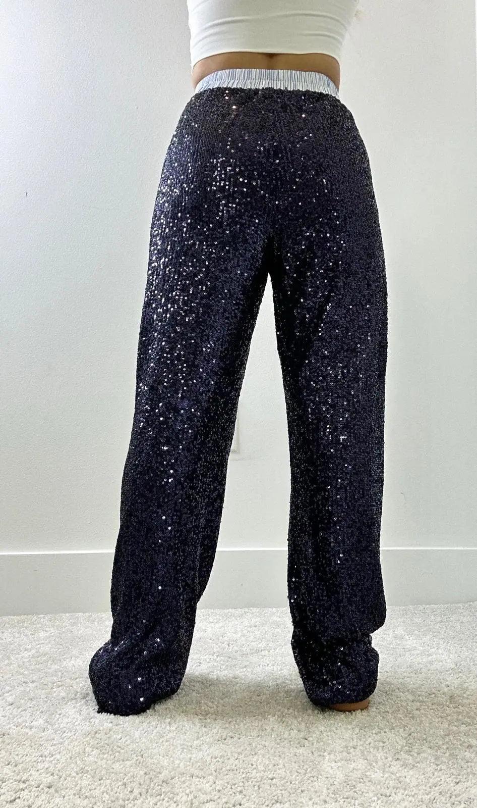 Ex-Boyfriend Sequin Blue Pants