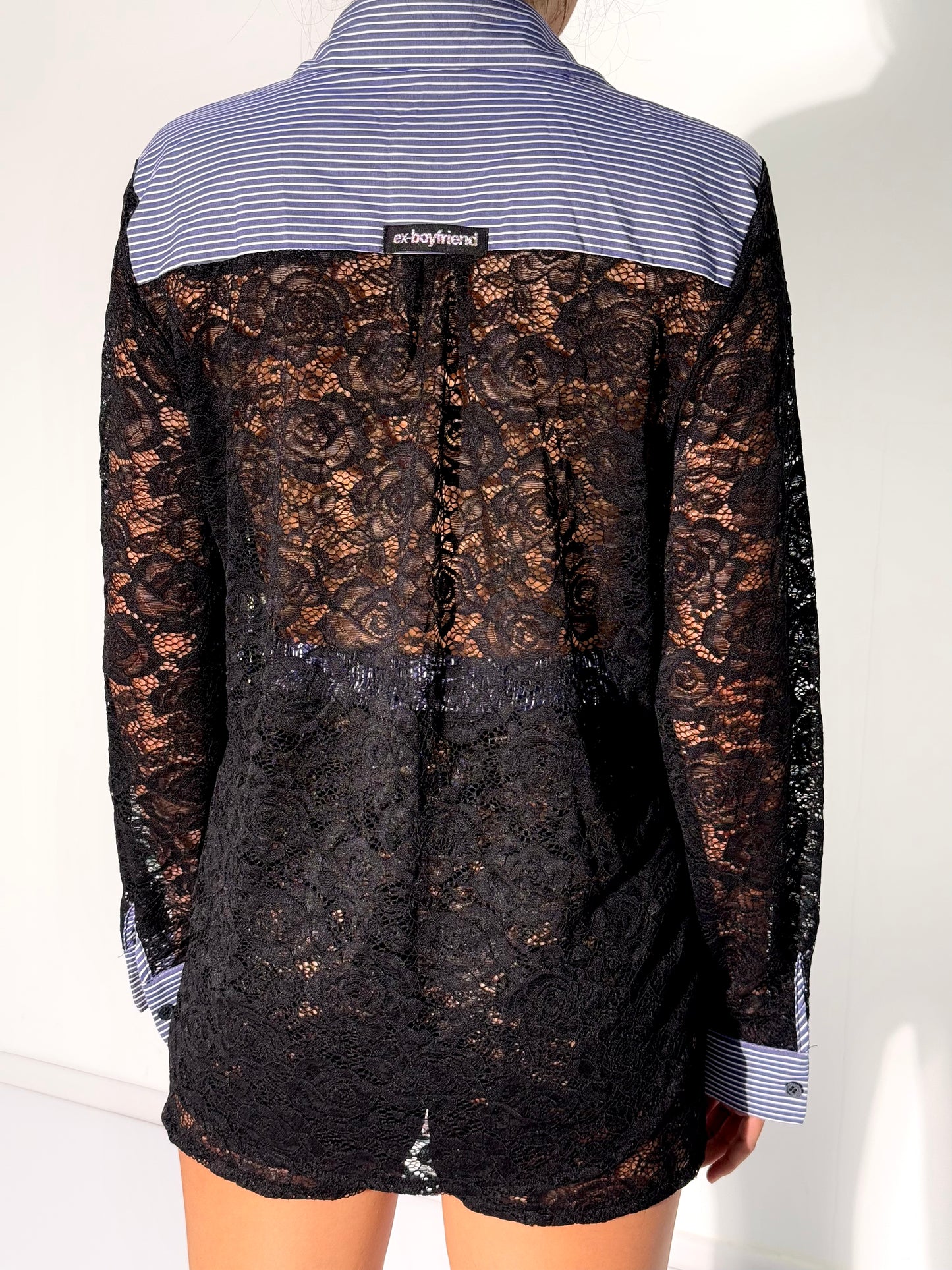 Ex-Boyfriend Black Lace Shirt