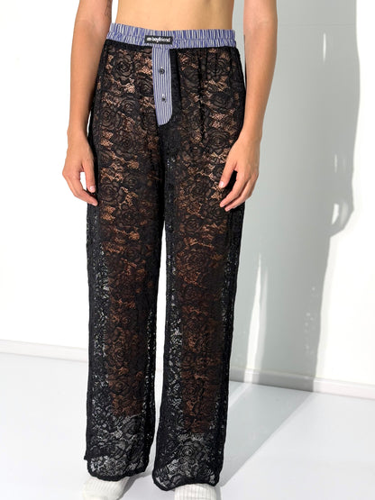 Ex-Boyfriend Black Lace Pants