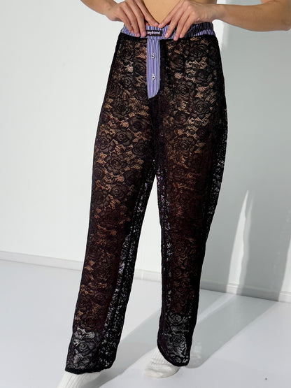 Ex-Boyfriend Black Lace Pants